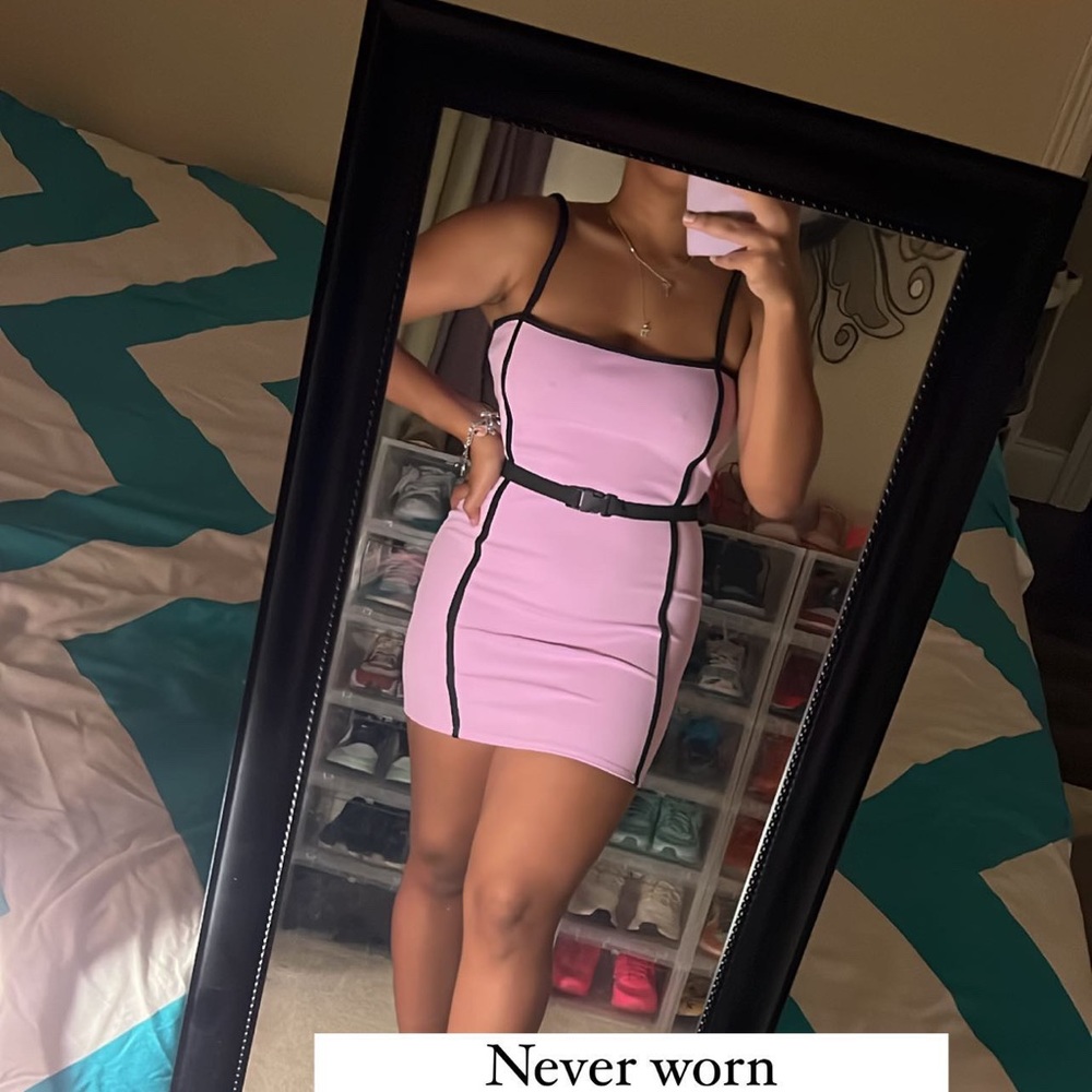 Zendaya x boohoo mini dress lavender size large